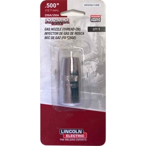 image:imageLincoln Electric Magnum PRO Stickout 18 Gas Nozzle  12 ID with 350 Amp Rating  Compatible with Magnum PRO Welding Guns  KP2742150S