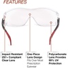 image:imageLincoln Electric Safety Glasses  Fits Over Prescription Glasses  Adjustable Frame Clear Lens K29681