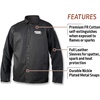 image:imageLincoln Electric unisex adult Traditional Split Leather Sleeved Welding Jacket Black Large USLarge