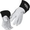 image:imageLincoln Electric Grain Leather TIG Welding Gloves  High Dexterity  XL  K2981XL WhiteBlackLarge Pack of 1