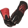 image:imageLincoln Electric Traditional MIGStick Welding Gloves  14 Lined Leather  Kevlar Stitching  K2979ALL Black Red
