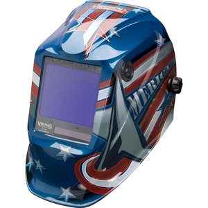 image:imageLincoln Electric K30344 VIKING 3350 Auto Darkening Welding Helmet with 4C Lens Technology Matte Black extra largeAll American