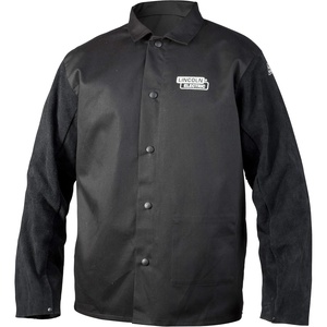 image:imageLincoln Electric unisex adult Traditional Split Leather Sleeved Welding Jacket Black Large USMedium