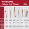 image:imageLincoln Electric K31831 Brass Wire Brush 2 x 9 Bristle Rows 875 Length Curved Handle K31801