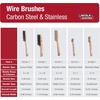 image:imageLincoln Electric K31851 Carbon Steel Wire Brush 4 x 16 Bristle Rows 94 Length Shoe Handle