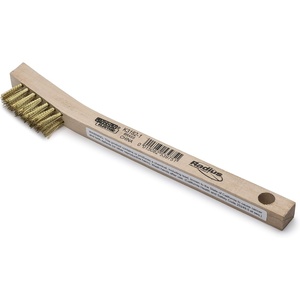 image:imageLincoln Electric K31821 Brass Wire Brush 3 x 7 Bristle Rows 775 Length HR Toothbrush HandleBrass  3 x 7