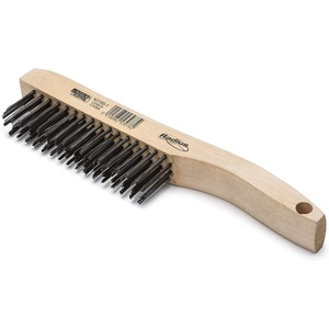 image:imageLincoln Electric K31851 Carbon Steel Wire Brush 4 x 16 Bristle Rows 94 Length Shoe Handle