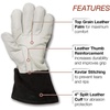 image:imageLincoln Electric DynaMIG Traditional MIG Welding Gloves  Top Grain Leather  Medium  K3805M WhiteMedium Pack of 2