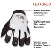 image:imageLincoln Electric Full Grain Leather Welding  Work Gloves  Padded Palm Large  K2977LWhiteBlackLarge
