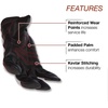 image:imageLincoln Electric Full Grain Leather Welding  Work Gloves  Padded Palm Large  K2977LWhiteBlackLarge