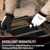 image:imageLincoln Electric Full Grain Leather Welding  Work Gloves  Padded Palm Large  K2977LWhiteBlackMedium