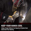 image:imageLincoln Electric Heat Resistant Welding Gloves Aluminized Reflective Hand  Large  K2982LBlack YellowLarge Pack of 1