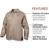 image:imageLincoln Electric Premium Flame Resistant FR Cotton Welding Jacket  Comfortable  Khaki  Tan  Large  K3317L3XLarge