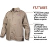 image:imageLincoln Electric Premium Flame Resistant FR Cotton Welding Jacket  Comfortable  Khaki  Tan  Large  K3317LMedium
