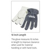 image:imageLincoln Electric Traditional Grey Leather Drivers Gloves  Medium