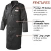 image:imageLincoln Electric Welding Lab Coat  Premium Flame Resistant FR Cotton  45 Length  Black  Large  K3112LXLarge