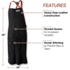 image:imageLincoln Electric unisexadult Leather Welding ApronBlackRed