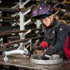 image:imageLincoln Electric womens Jessi Combs WoShadow Welding Jacket BlackRed Medium USXLarge