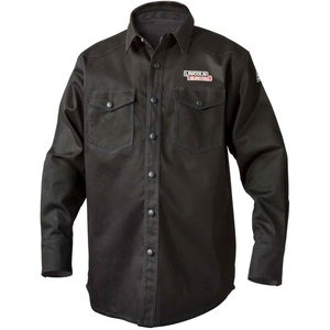 image:imageLincoln Electric Welding Shirt  Premium Flame Resistant FR Cotton  Custom Fit  Black  Large  K3113LMedium