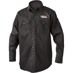 image:imageLincoln Electric Welding Shirt  Premium Flame Resistant FR Cotton  Custom Fit  Black  Large  K3113LXLarge