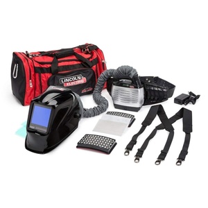 image:imageLincoln Electric K39301 Powered AirPurifying Respirator with Black Viking 3350 Auto Darkening Welding Helmet and HEPA Filtration