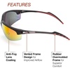 image:imageLincoln Electric Premium Outdoor Safety Glasses  Reflective Mirror Lens  Anti Scratch  Rubber Overmolded Frame  K29701