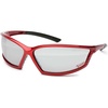 image:imageLincoln Electric Outdoor Safety Glasses  Reflective Mirror Lens  Anti Scratch  Red Frame K29721