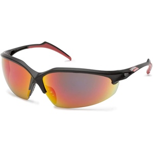 image:imageLincoln Electric Premium Outdoor Safety Glasses  Reflective Mirror Lens  Anti Scratch  Rubber Overmolded Frame  K29701